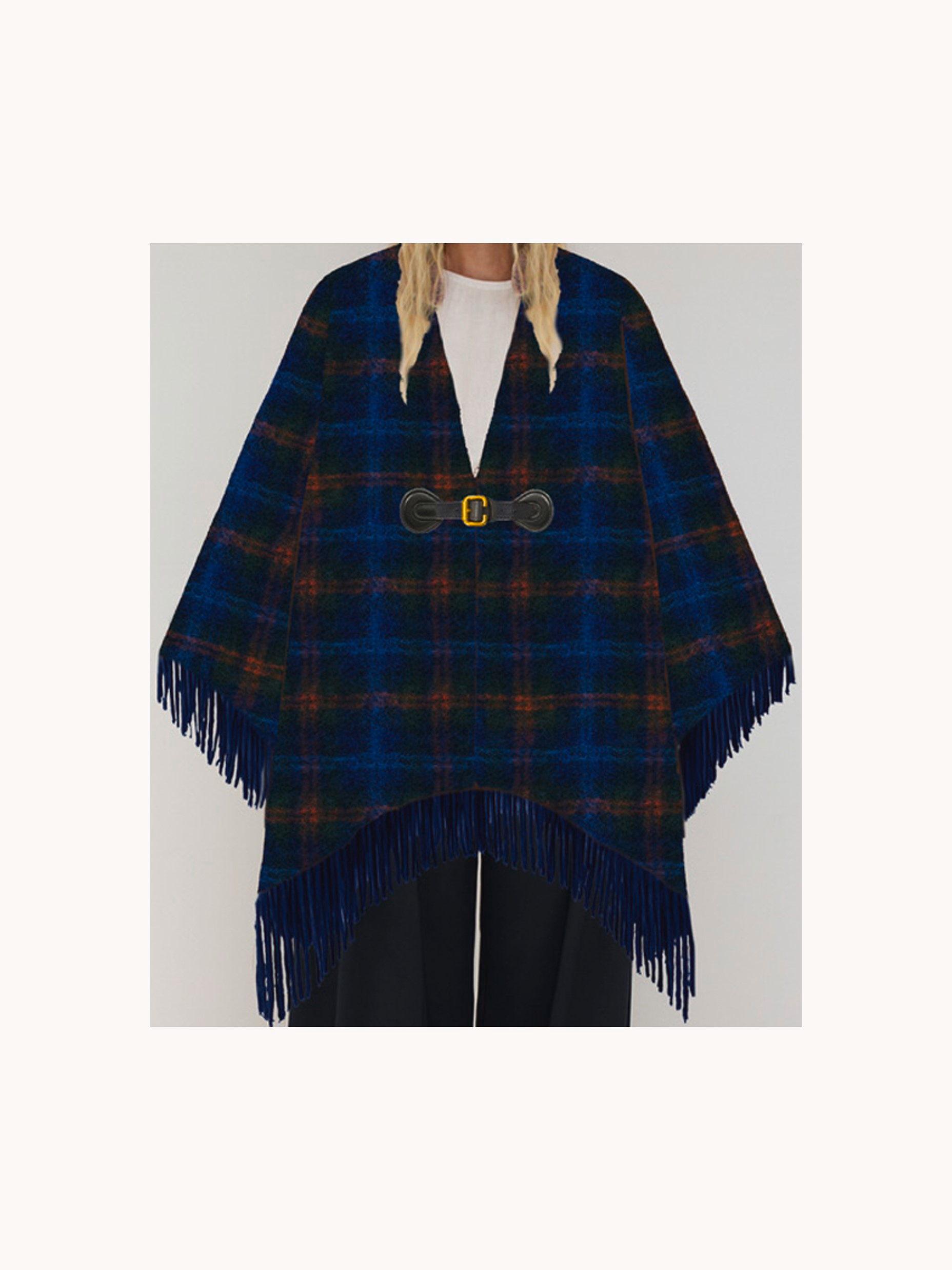 Chloé The Chloé Paddington cape in mohair, wool & nylon